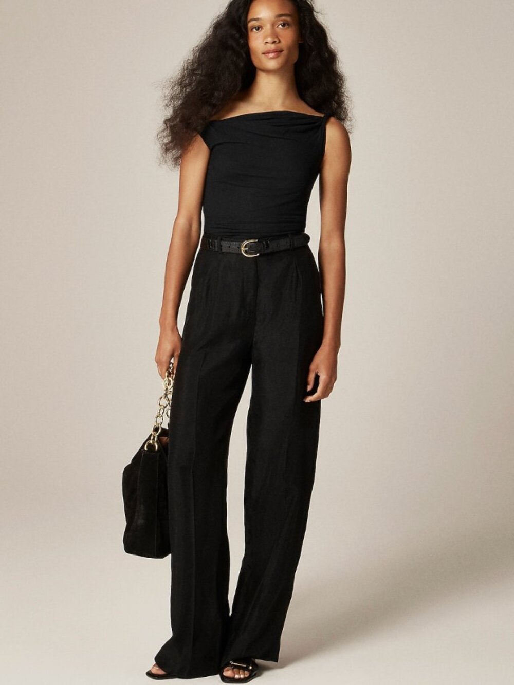 J.Crew Essential Wide-leg Pant in Textured Satin NWOT